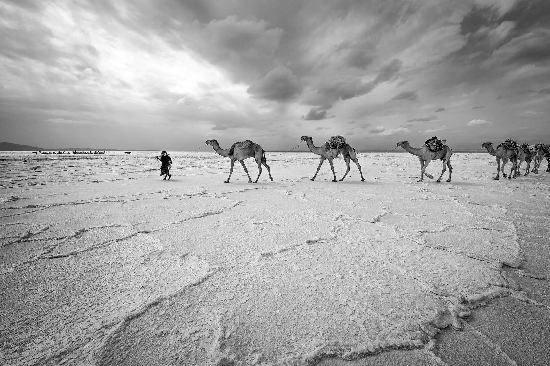 ethiopië-lake-asale-afar-zout-caravaan