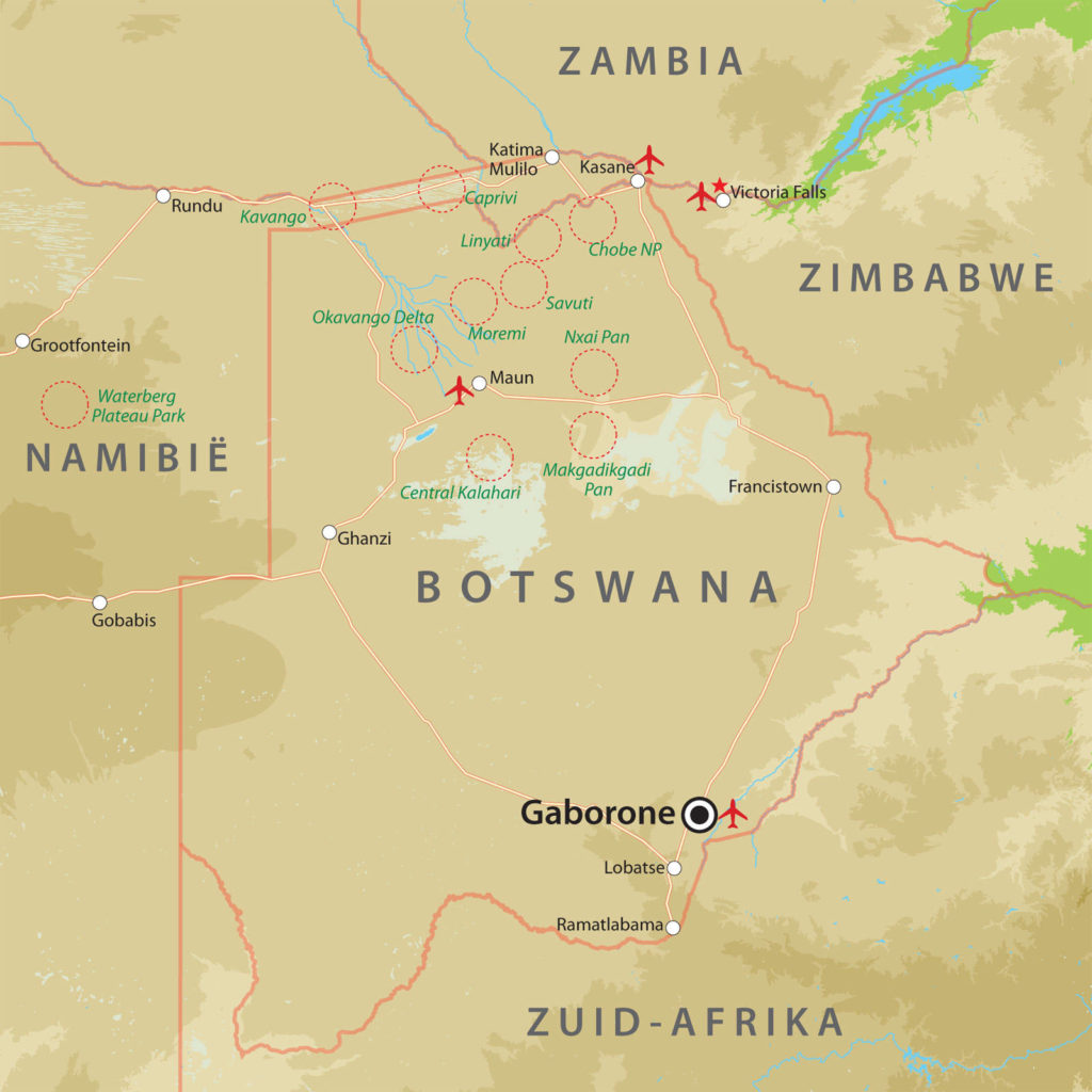 botswana-basiskaart