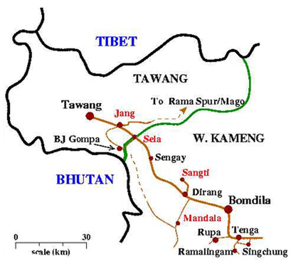 map-Tawang-India